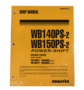 Komatsu Haiti  Service WB140PS-2, WB150PS-2 Backhoe Manual