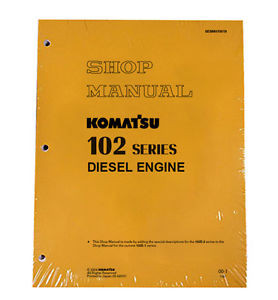 Komatsu Oman  Engine 6D102E-1, 6D102E-2 102 Service Manual