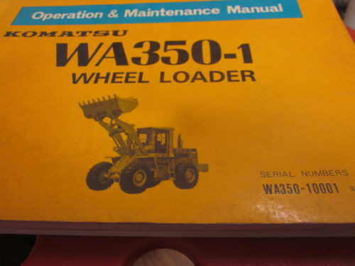 Komatsu Suriname  WA350-1 Wheel Loader Operation & Maintenance Manual 10001-Up