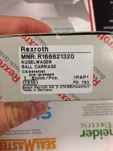 Origin REXROTH RUNNER BLOCK / BALL RAIL  P/N R166621320