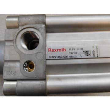 Rexroth Liechtenstein  Germany Mauritius  Egypt Honduras  0822 Belarus  353 Barbados  001 Pneumatic Cylinder Hub 25mm, Pistons ⌀63mm, Piston Rod 20mm