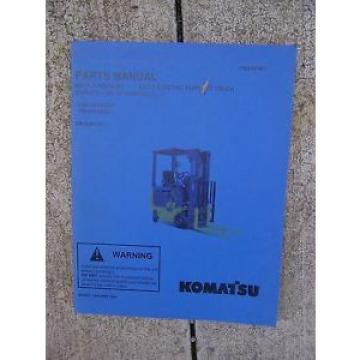 2003 Netheriands  Komatsu ABX7 Electric Forklift Truck Illustrated Parts Manual GE Controls V