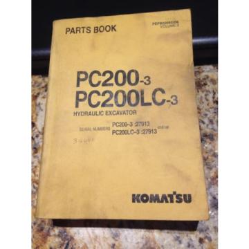 Komatsu Malta  PC200-3, PC200LC-3 Hydraulic Excavator Parts Book Volume II