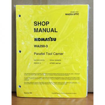 Komatsu Slovenia  WA250-3 Parallel Tool Carrier Wheel Loader Shop Service Repair Manual