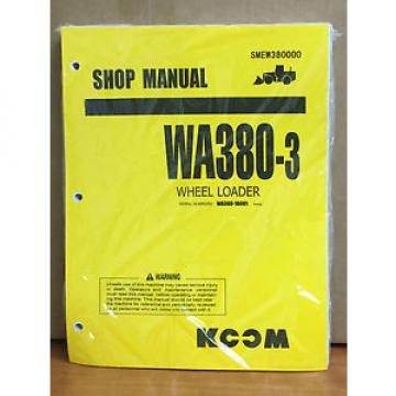 Komatsu France  WA380-3 Wheel Loader Shop Service Repair Manual (10001 &amp; up)