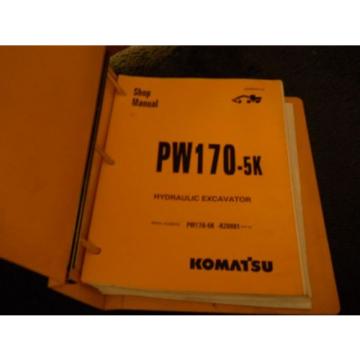 Komatsu Egypt  PW170-5K shop manual
