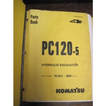 OEM Fiji  KOMATSU PC120-5 PARTS Catalog Manual Book