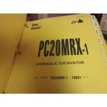Komatsu Cuinea  PC20MRX-1 Hydraulic Excavator Repair Shop Manual