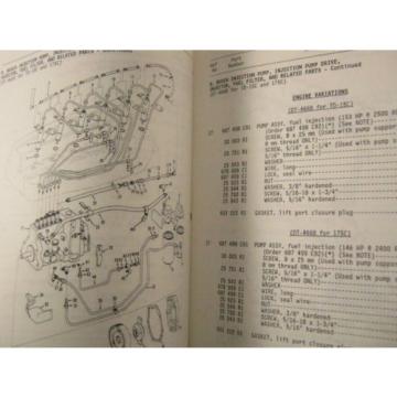 KOMATSU Ethiopia  DRESSER DT-414 414B 466 466B 466C DTI466C PARTS BOOK MANUAL 1986