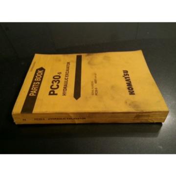 KOMATSU Argentina  PC30-5 HYDRAULIC EXCAVATOR PARTS BOOK PEPB020S0502