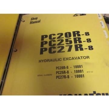 Komatsu Brazil  PC20R-8 PC25R-8 PC27R-8 Hydraulic Excavator Repair Shop Manual
