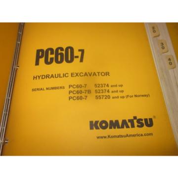 Komatsu Guyana  PC60-7 Hydraulic Excavator Service Repair Manual
