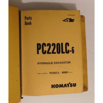 KOMATSU Hongkong  PC220LC-6 Hydraulic Excavator Repair Parts List Catalog Owners Manual