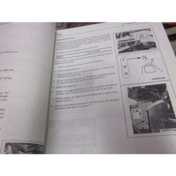 Komatsu Solomon Is  WA80-5 Wheel Loader Operation &amp; Maintenance Manual