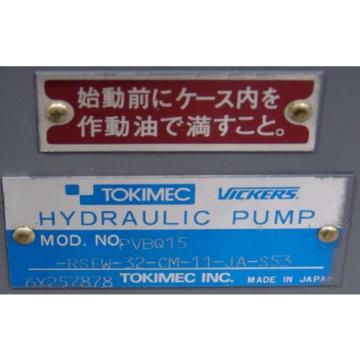 Hydraulic Iran  pump Tokimec Vickers PVBQ15 , PVB15 unused