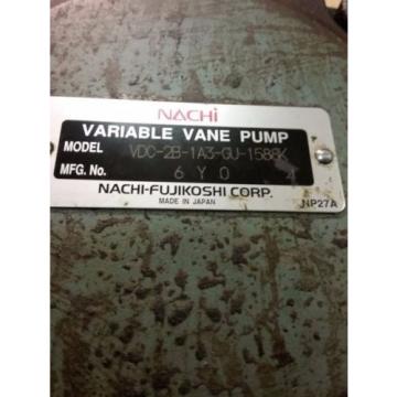 Nachi Central  Variable Vane Pump Motor_VDC-2B-1A3-GU1588_LTIS85-NR_UVD-2A-A3-37-4-1188A