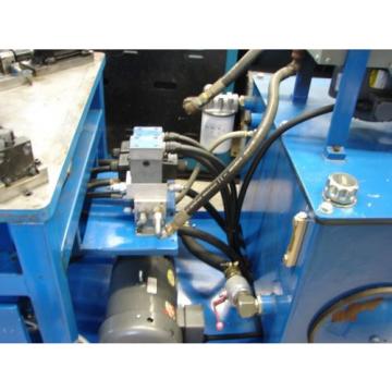 Hydraulic Netheriands  crimper power unit controls table racine, vickers, parker, denison,