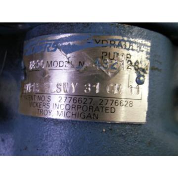 Eaton Laos  Vickers Hydraulic Pump B890 Model 432 126  PUB15F LSWY31 CM 11   G