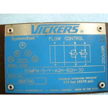 Vickers France  DGMFN-5-Y-A2H-B2H-30 Hydraulic Flow Control Systemstak 867332  4750psi