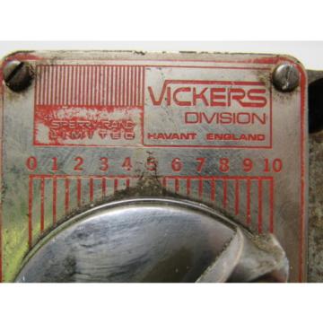Vickers Ecuador  FG 02 750 11 UG Hydraulic Flow Control Valve