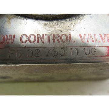 Vickers Ecuador  FG 02 750 11 UG Hydraulic Flow Control Valve