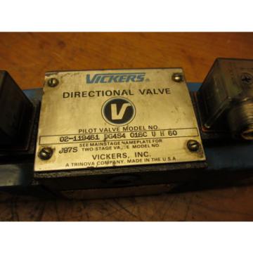 Vickers France  DG4S4-016C-U-H-60 Hydraulic Directional Pilot Valve w/ 879147 24VDC Coil
