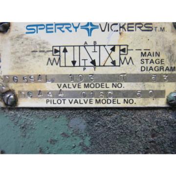 Sperry Liberia  Vickers DG5S4L 103 T 53 Hydraulic Directional Control Valve