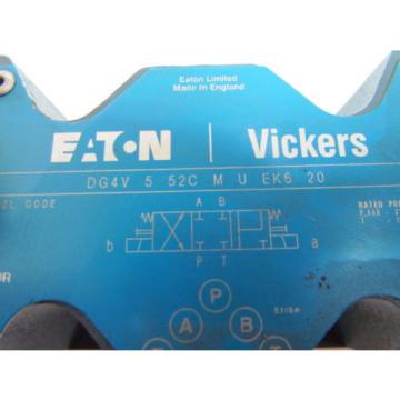 Eaton Haiti  Vickers DG4V 5 52C M U EK6 20 Hydraulic Directional Valve 115 VAC