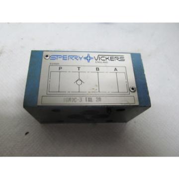 Sperry Botswana  Vickers Hydraulic Check Valve DGMDC-3 TXL 20