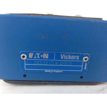 Eaton Moldova, Republic of  Vickers CVCS-25-C3-W350-20 Cartridge Valve Cover s#2-3