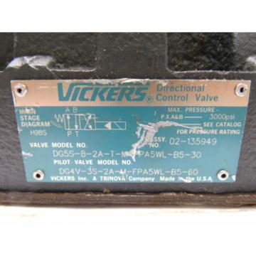 Vickers Barbados  Valve DG5S-8-2A-T-M-FPA5WL-B5-30 Pilot Valve DG4V-3S-2A-m-FPA5WL-B5-60