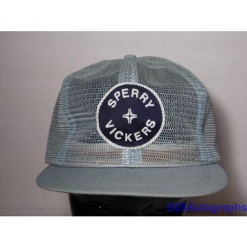 Vintage Botswana  1980s SPERRY VICKERS Hydraulic Systems Advertising Snapback Mesh Hat Cap