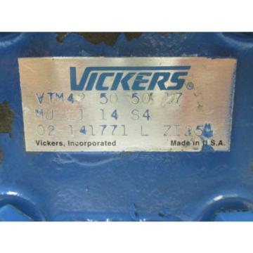 Vickers Niger  VTM42-50-50-17 Hydraulic Pump Assy Power Steering Bus Truck Transit
