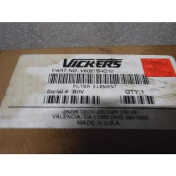 Vickers Netheriands  22167 Hydraulic Filter Element V6021B4C10 10 MICRON, 13#034;