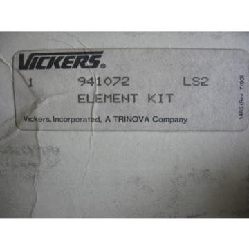 Genuine Swaziland  Vickers 941072 Hydraulic Filter Element Replacement Kit