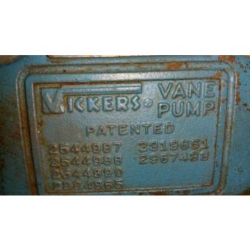 Vickers Samoa Western  Hydraulic Vane Pump Motor 26V017A 1C20