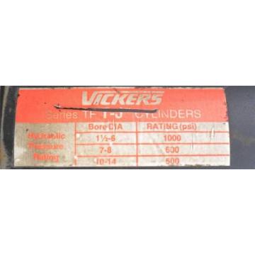 Vickers Solomon Is  T-J Hydraulic Cylinder  6#034; Stroke  1000 PSI  Fixed Mount