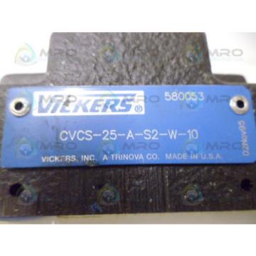 VICKERS Egypt  CVCS-25-A-S2-W-10 HYDRAULIC VALVE Origin NO BOX