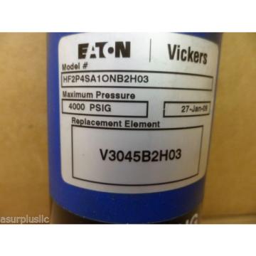 VICKERS Gambia  HF2P4SA1ONB2H03 HYDRAULIC FILTER ASSEMBLY WITH BYPASS 4000 PSI NIB