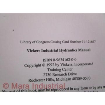 Vickers Brazil  935100-C Industrial Hydraulics Manual - Used