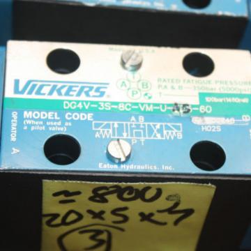 VICKERS Belarus  HYDRAULIC DG4V-3S-8C-VM-U-A5-60 A02-101725 Solenoid Operated Directional