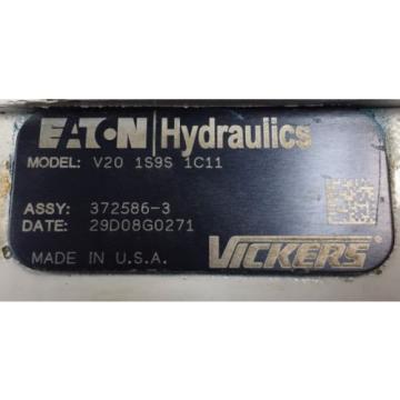 Eaton Liberia  V201S9S1C11, Pump; Hydraulics Vickers