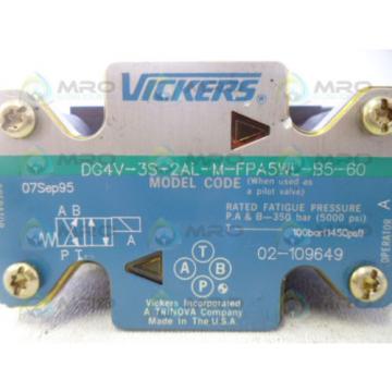 VICKERS Solomon Is  DG4V-3S-2AL-M-FPA5WL-B5-60 HYDRAULIC VALVE Origin NO BOX