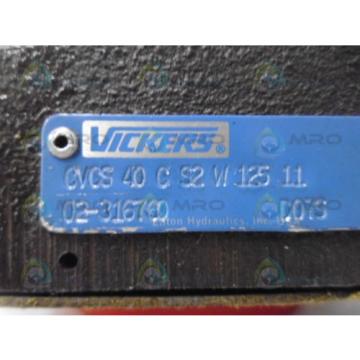 VICKERS Burma  CVCS-40-C-S2-W-125-11 HYDRAULIC RELIEF VALVE Origin NO BOX