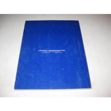 1960 Fiji  VICKERS Machinery Division INDUSTRIAL HYDRAULICS MANUAL 935100