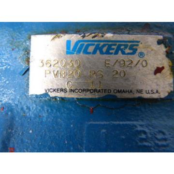 Vickers Cuba  PVB20-R-C71 Hydraulic Piston Pump  USED