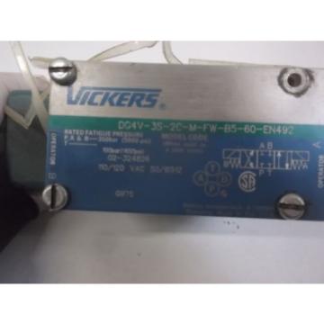 VICKERS Rep.  DG4V-3S-2C-M-FW-B5-60-EN492 HYDRAULIC VALVE USED