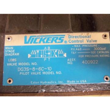 VICKERS Slovenia  DG3S-8-6C-10 VALVES Origin NO BOX