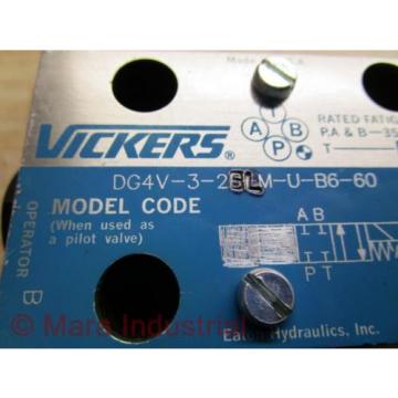 Vickers Argentina  859161 Valve DG4V-32C M-U-B6-60 - origin No Box