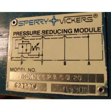 Sperry Denmark  Vickers Pressure Reducing Module DGMX 25 PACW 20